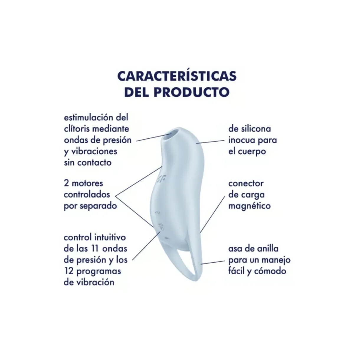 Pocket Pro 1 Klitoris-Stimulator Hellblau von Satisfyer Air Pulse | Fesselliebe.de