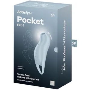 Pocket Pro 1 Klitoris-Stimulator Hellblau von Satisfyer Air Pulse