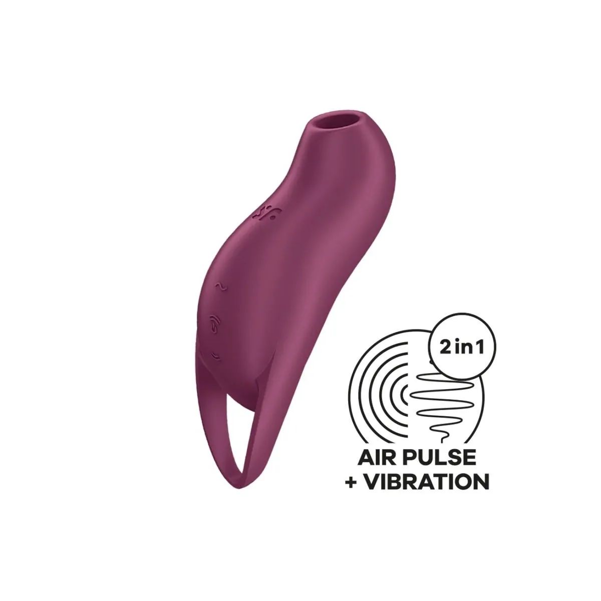 Pocket Pro 1 Klitoris-Stimulator Granat von Satisfyer Air Pulse | Fesselliebe.de