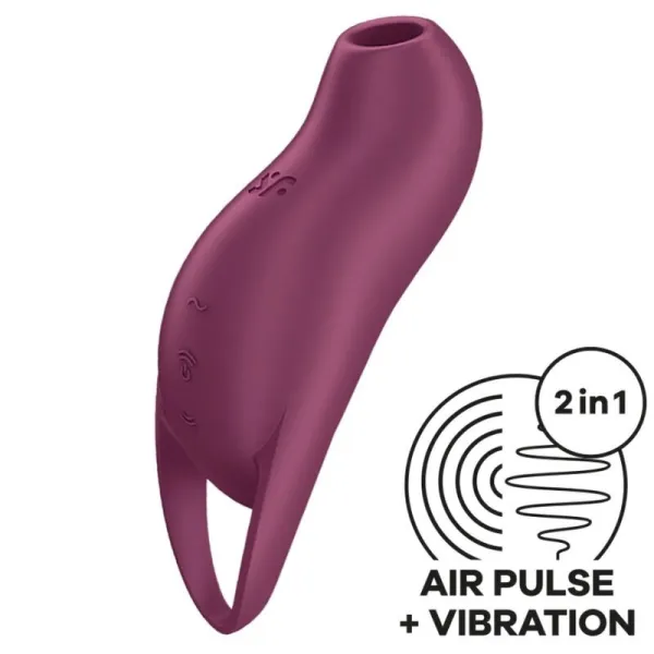 Pocket Pro 1 Klitoris-Stimulator Granat von Satisfyer Air Pulse | Fesselliebe.de