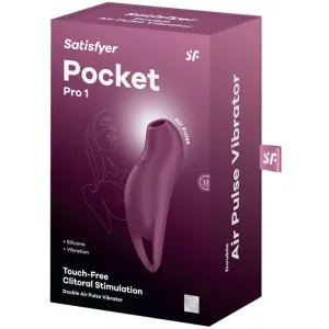 Pocket Pro 1 Klitoris-Stimulator Granat von Satisfyer Air Pulse