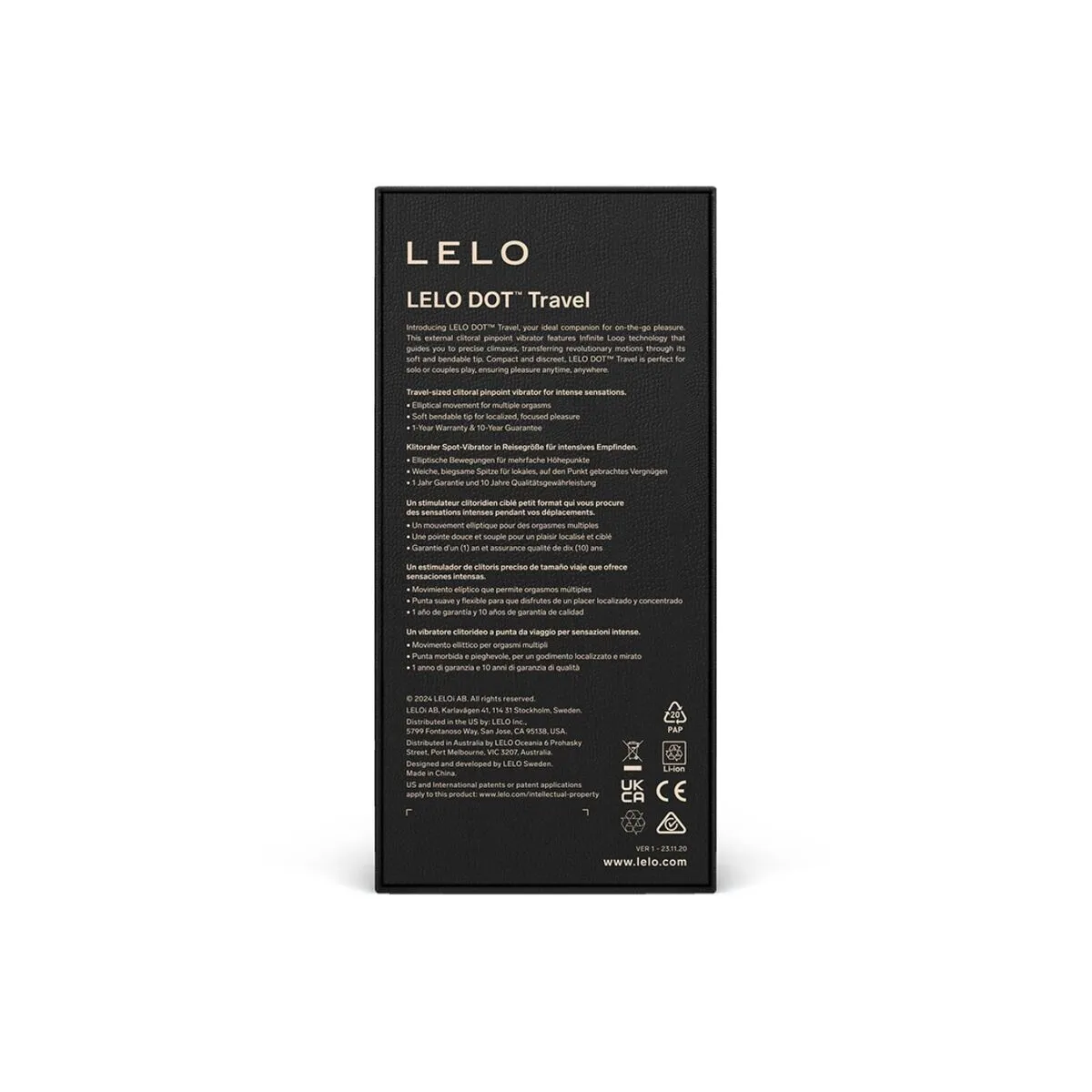 Dot Travel Klitoris-Stimulator Lila von Lelo | Fesselliebe.de
