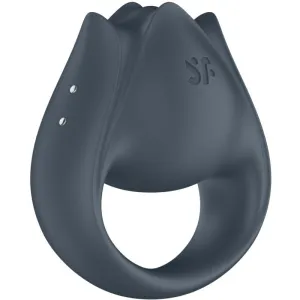 Perfect Pair 2 Multivibrator 2 In 1 Penisring und Fingerstimulator Grau von Satisfyer Partner