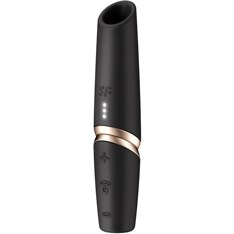 Perfect Kiss Wave Klitoris-Stimulator Schwarz / Gold von Satisfyer Air Pulse | Fesselliebe.de