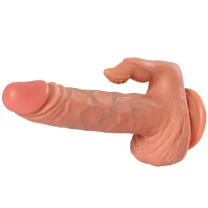 Julian Dildo und Klitorisstimulator mit Vibration und mit Fernbedienung 16 cm von Shequ