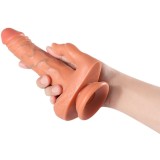 Julian Dildo und Klitorisstimulator mit Vibration und mit Fernbedienung 16 cm von Shequ | Fesselliebe.de