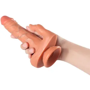 Julian Dildo und Klitorisstimulator mit Vibration und mit Fernbedienung 16 cm von Shequ
