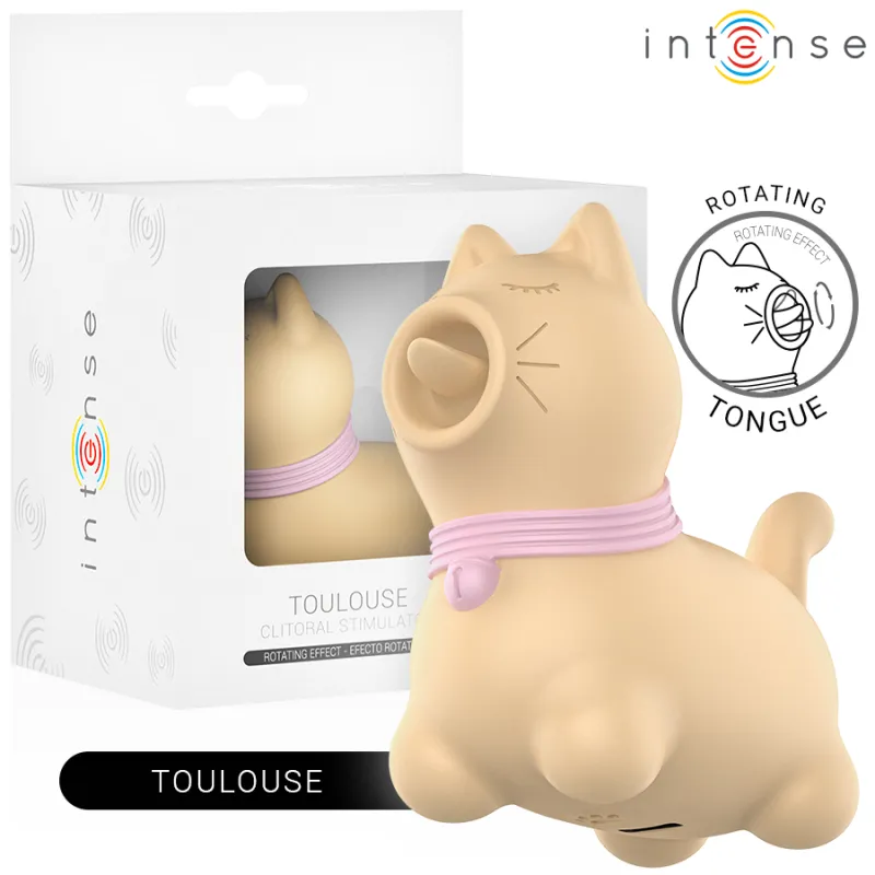 Toulouse Stimulator mit 360º Rotierender Zunge Gelb von Intense Fun | Fesselliebe.de