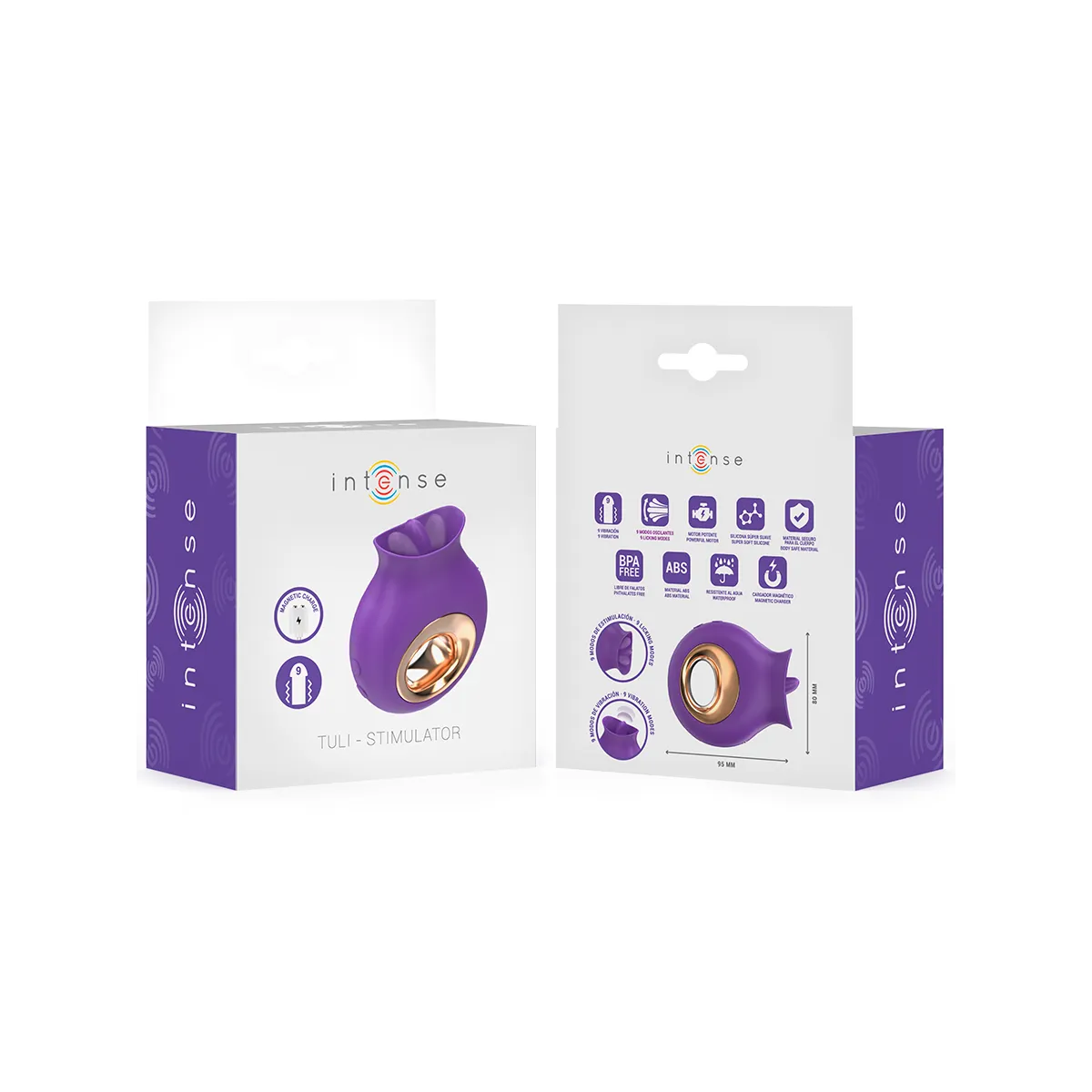 Tuli Klitorisstimulator 9 Vibrationen & 9 Oszillationen Lila von Intense Fun | Fesselliebe.de