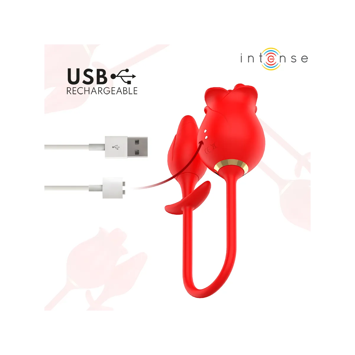 Melanie Doppelter Klitorisstimulator mit Zickzack-Zunge von Intense Fun | Fesselliebe.de