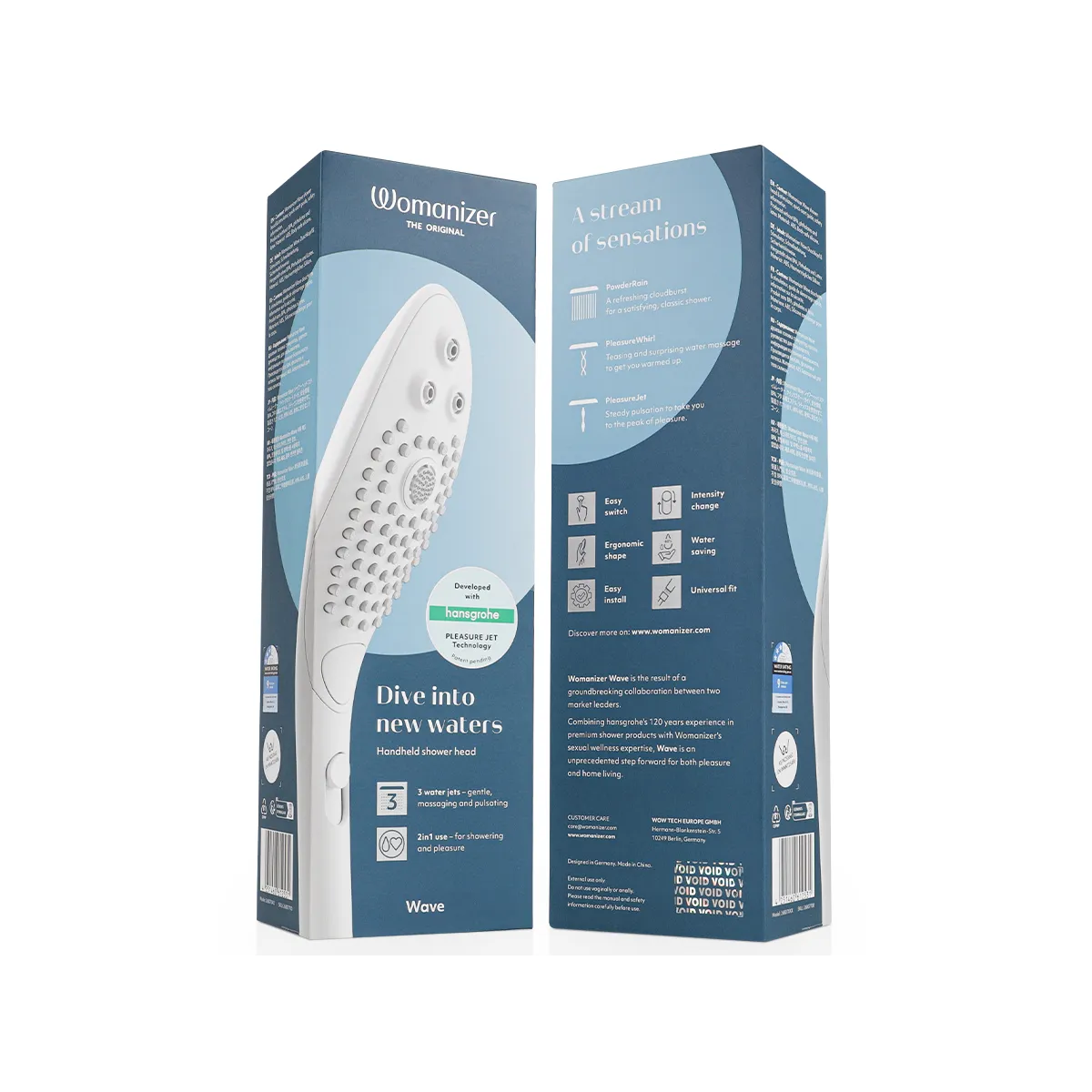 Wave Klitoralstimulierender Duschkopf Weiss von Womanizer | Fesselliebe.de