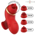 Patty-Stimulator mit 4 Aufsätzen, Saug-, Kletter-, Kitzel- und Leckfunktion von Intense Fun