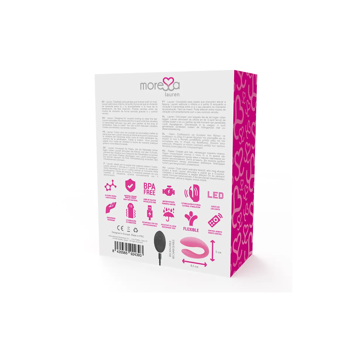 Lauren Stimulator mit Fernbedienung für Paare von Moressa | Fesselliebe.de