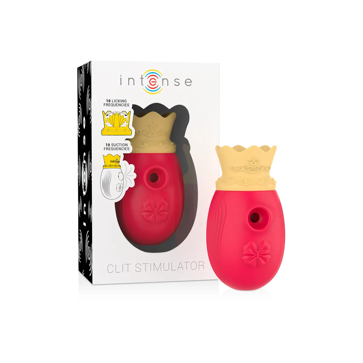 Klitorisstimulator 10 Saug- und Leckmodi - Rot von Intense Fun | Fesselliebe.de