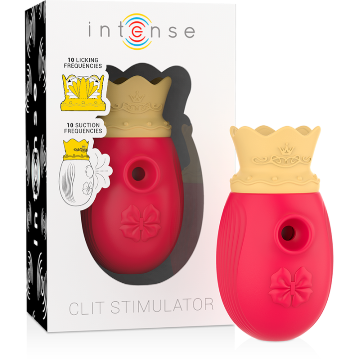 Klitorisstimulator 10 Saug- und Leckmodi - Rot von Intense Fun | Fesselliebe.de