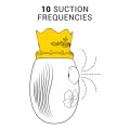 Klitorisstimulator 10 Saug- und Leckmodi - Rot von Intense Fun