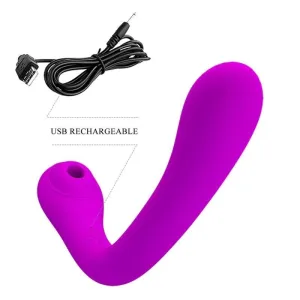 Alex Lilac Vibrator und Klitorisaugger von Pretty Love