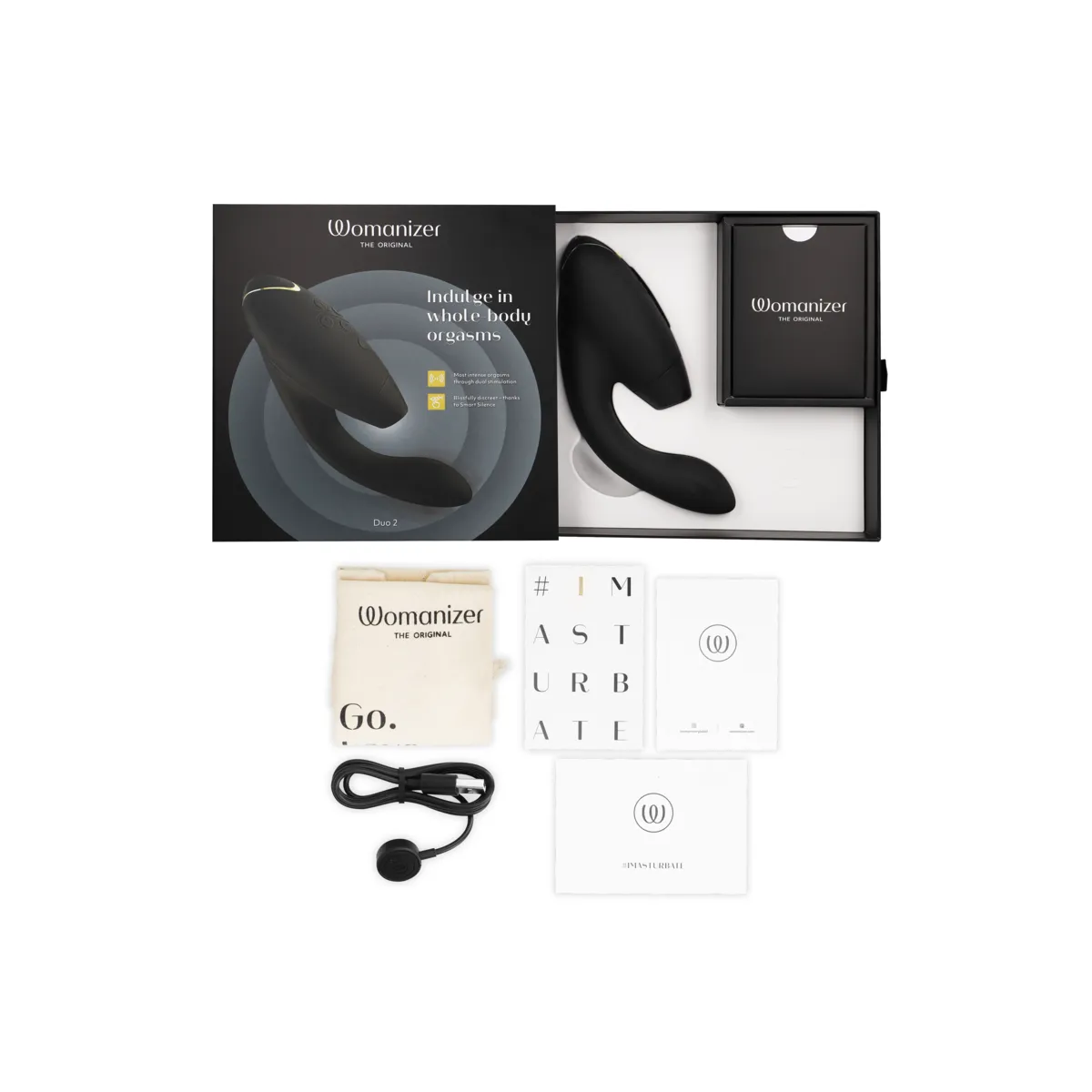 Duo 2 Stimulator Schwarz von Womanizer | Fesselliebe.de