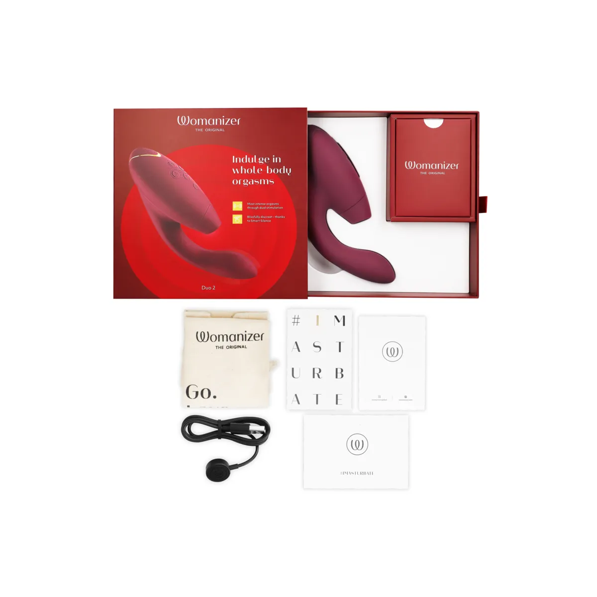 Duo 2 Stimulator Bordeaux von Womanizer | Fesselliebe.de