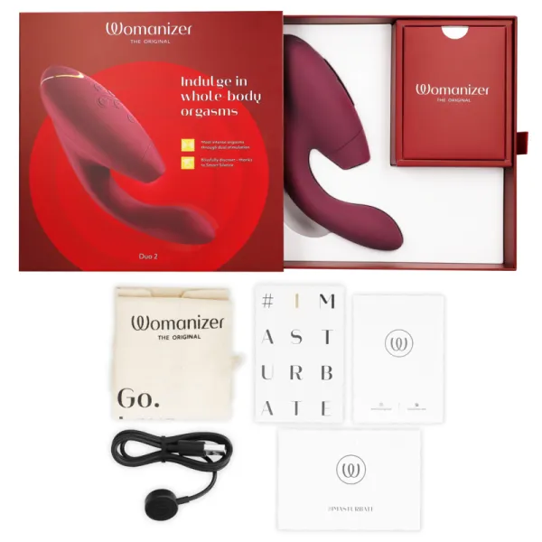 Duo 2 Stimulator Bordeaux von Womanizer | Fesselliebe.de