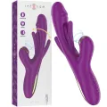 Ateneo wiederaufladbarer Multifunktionsvibrator 7 Vibrationen mit Oszillierender Zunge und Lila Saugrohr von Intense Fun