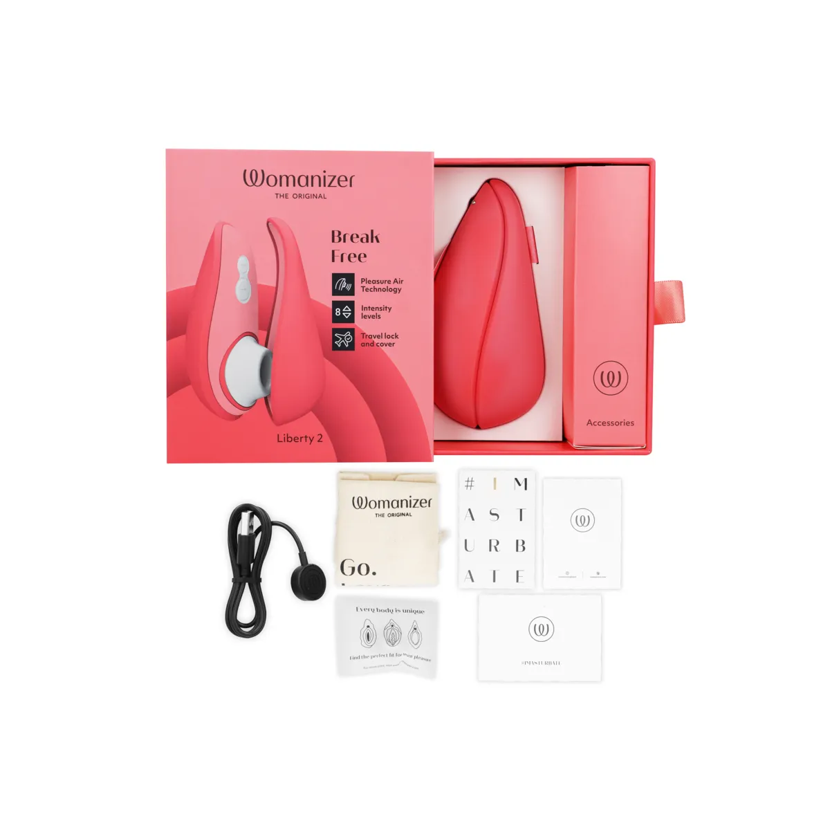 Liberty 2 Klitorisstimulator & Saugrosa von Womanizer | Fesselliebe.de