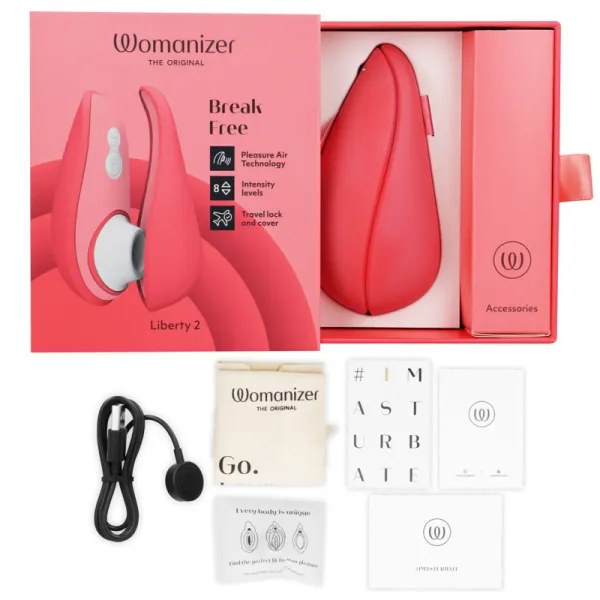 Liberty 2 Klitorisstimulator & Saugrosa von Womanizer | Fesselliebe.de