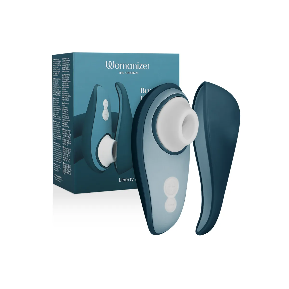 Liberty 2 Klitorisstimulator & Saugrohr Blau von Womanizer | Fesselliebe.de