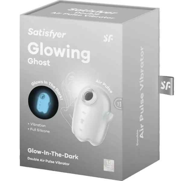 Glowing Ghost Air Pulse & Vibrator Weiss von Satisfyer Air Pulse | Fesselliebe.de