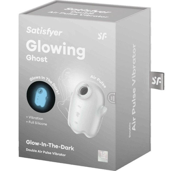 Glowing Ghost Air Pulse & Vibrator Weiss von Satisfyer Air Pulse | Fesselliebe.de