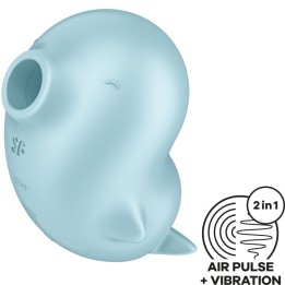 Sassy Seal Stimulator & Vibrator Blau von Satisfyer Air Pulse | Fesselliebe.de