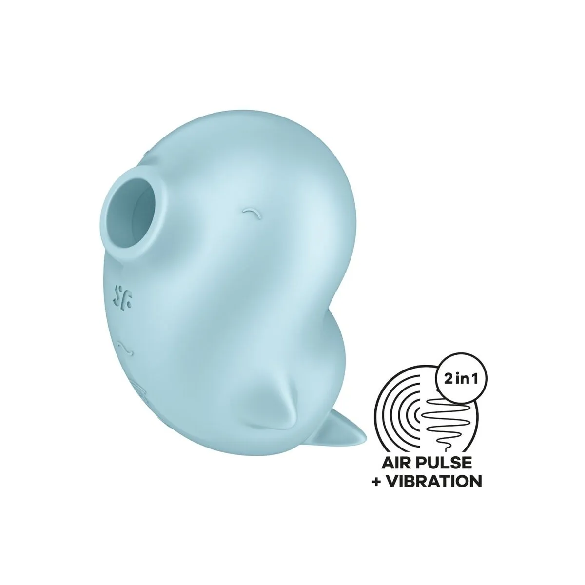 Sassy Seal Stimulator & Vibrator Blau von Satisfyer Air Pulse | Fesselliebe.de
