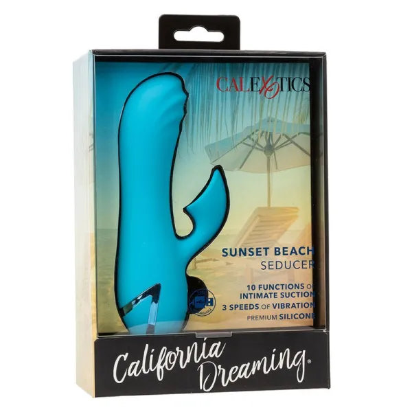 Sunset Beach Seducer Vibrator & Stimulator 10 Funktionen Blau von Calexotics | Fesselliebe.de