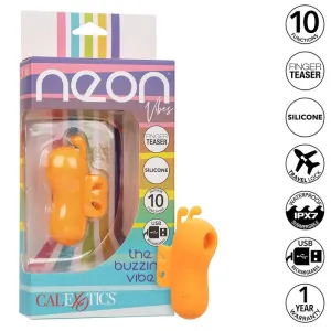 Neon Vibes der Buzzing Vibe Fingerstimulator 10 Vibrationen Orange von Calexotics | Fesselliebe.de