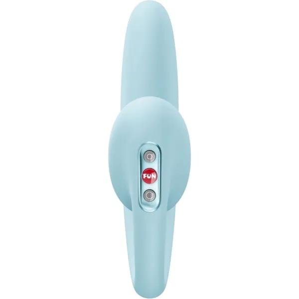 Crescendo Einsetzbarer Doppel-Luftpuls-Vibrator Eisblau von Fun Factory | Fesselliebe.de