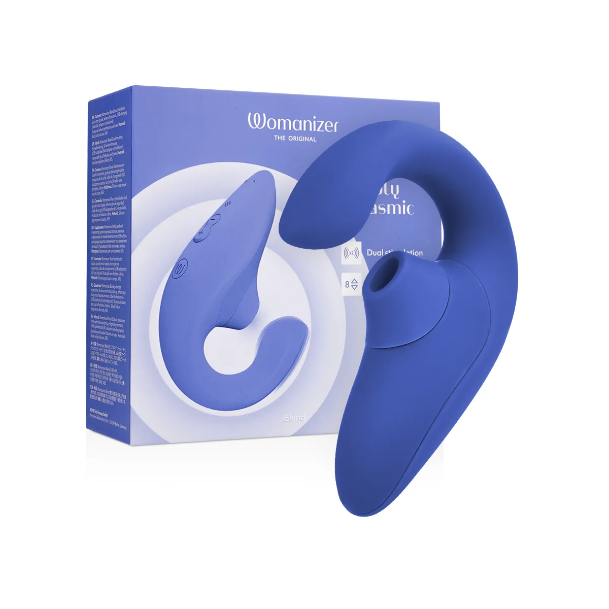 Blend Rabbit Vibrator Stimulator Vibrant Blue von Womanizer | Fesselliebe.de
