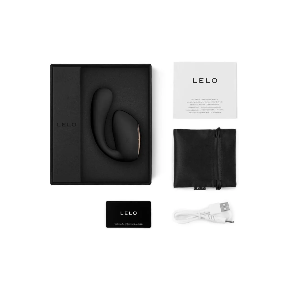 Ida Wave Couples Massager Schwarz von Lelo | Fesselliebe.de