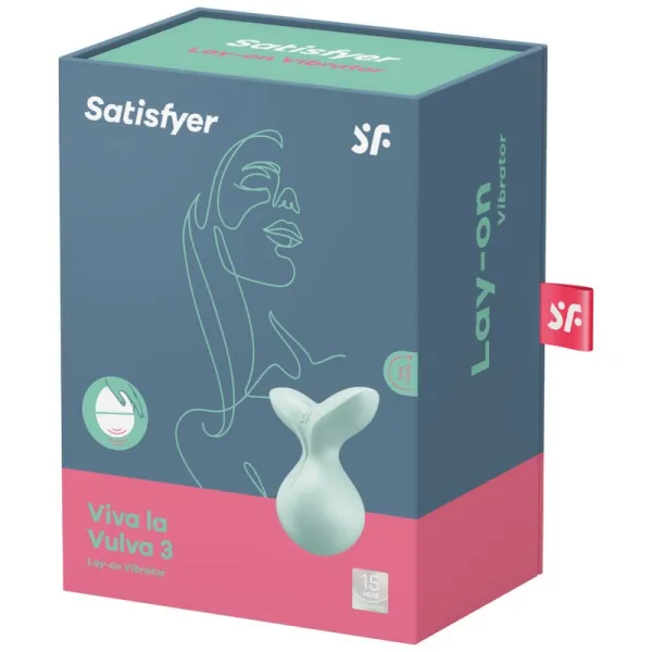 Viva La Vulva 3 Auflegvibrator Grün von Satisfyer Layons | Fesselliebe.de