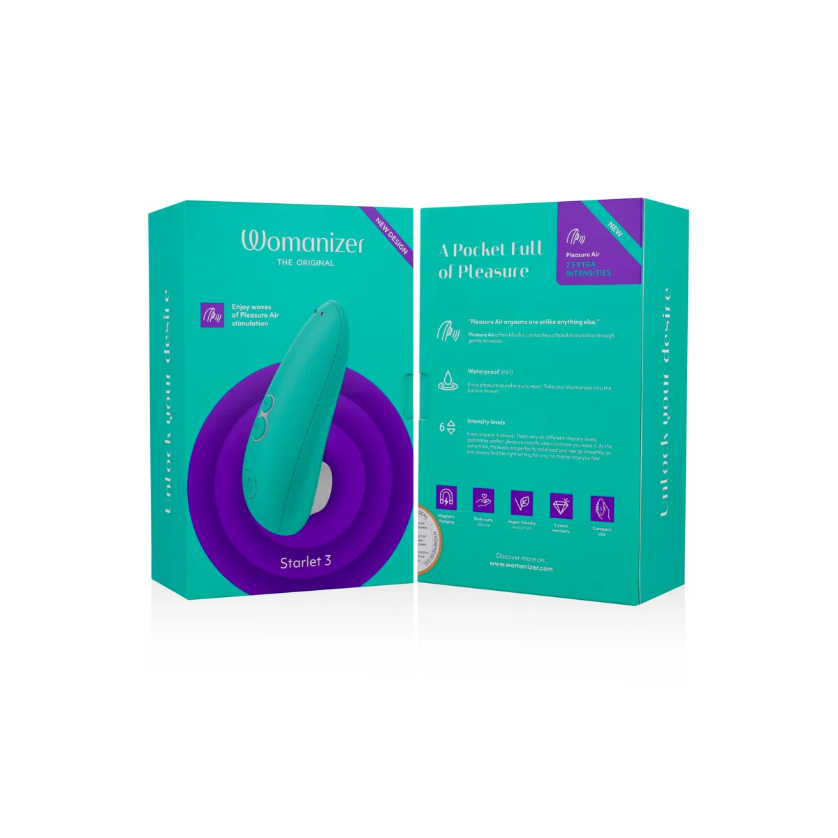 Starlet 3 Klitoralstimulator Türkis von Womanizer | Fesselliebe.de