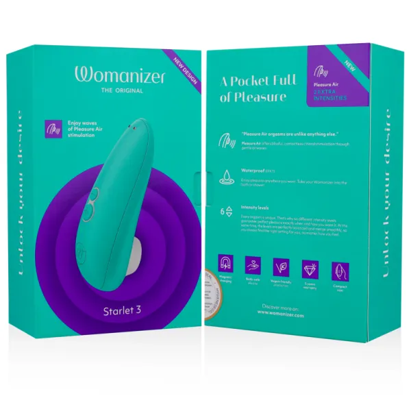 Starlet 3 Klitoralstimulator Türkis von Womanizer | Fesselliebe.de