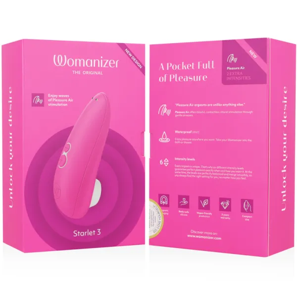 Starlet 3 Klitoralstimulator Rosa von Womanizer | Fesselliebe.de
