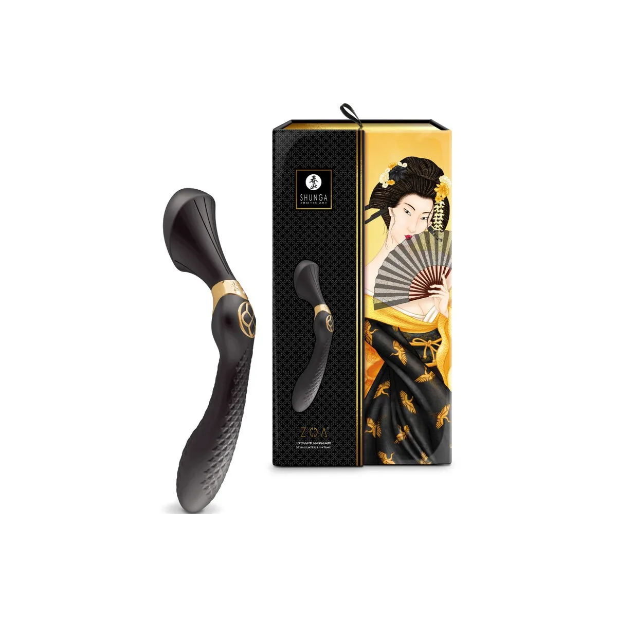 Zoa Intimmassager Schwarz von Shunga Toys | Fesselliebe.de