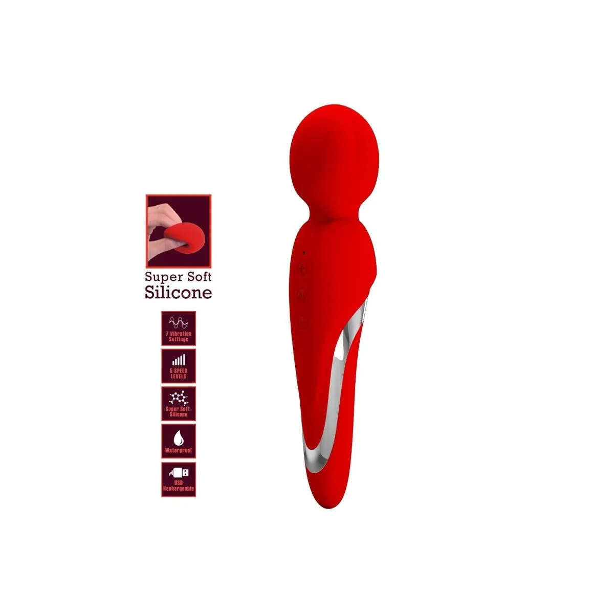 Walter Vibrator-Stab Rot von Pretty Love Flirtation | Fesselliebe.de