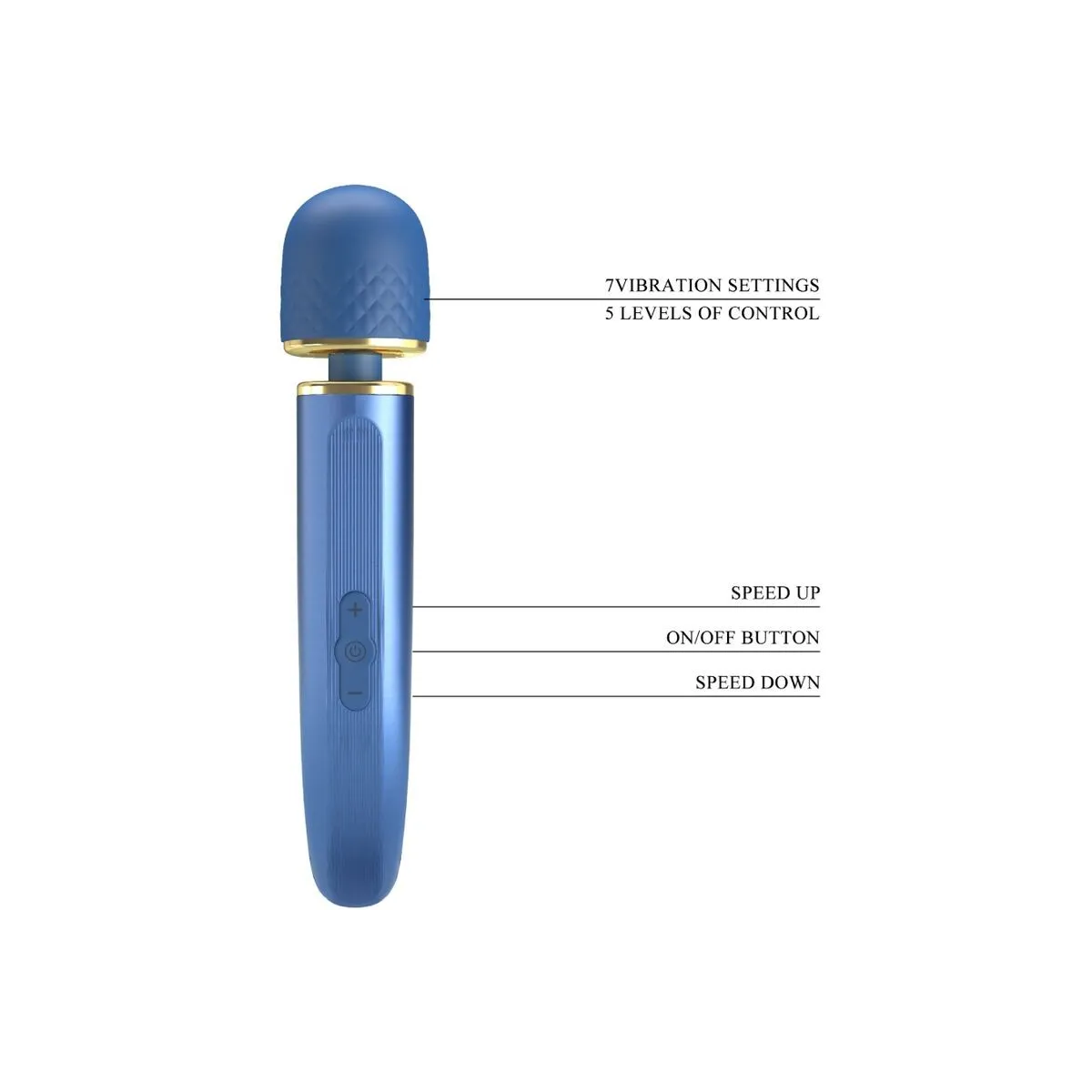 Massager 7 Vibrationsmodi Blau von Pretty Love Smart | Fesselliebe.de