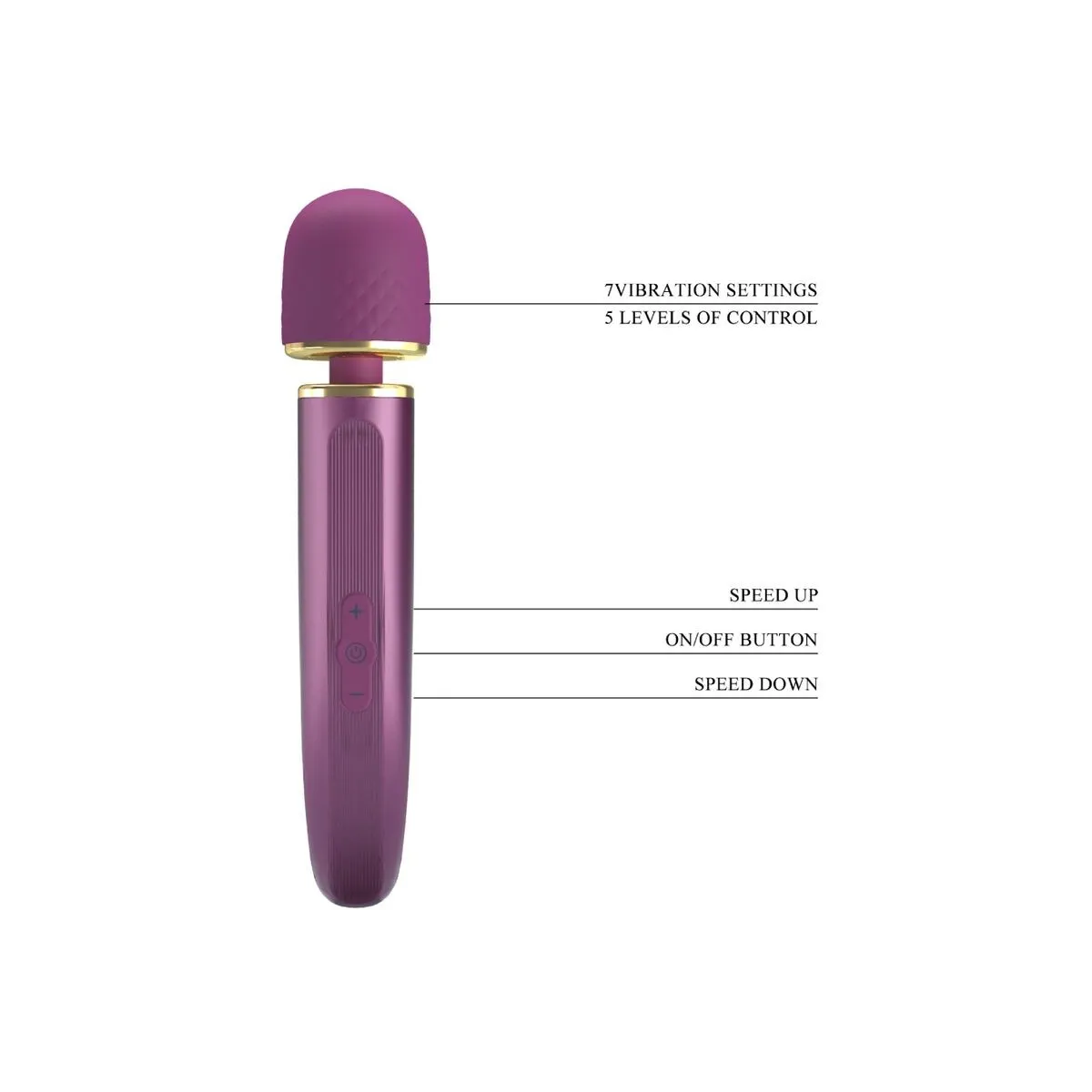 Massager 7 Vibrationsmodi Lila von Pretty Love Smart | Fesselliebe.de