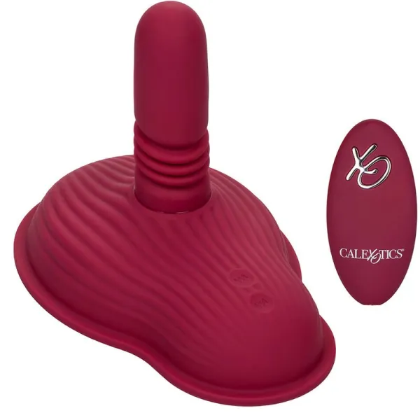 Rider Massager Doppelmotor mit Fernbedienung Rot von Calexotics | Fesselliebe.de