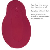 Rider Massager Doppelmotor mit Fernbedienung Rot von Calexotics | Fesselliebe.de