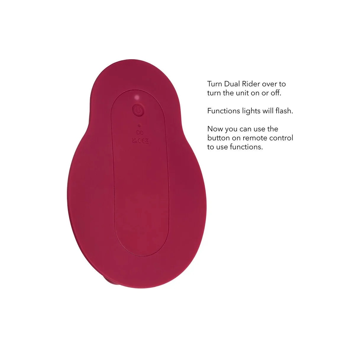 Rider Massager Doppelmotor mit Fernbedienung Rot von Calexotics | Fesselliebe.de