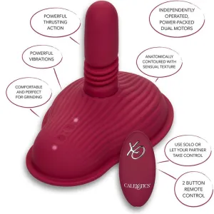 Rider Massager Doppelmotor mit Fernbedienung Rot von Calexotics