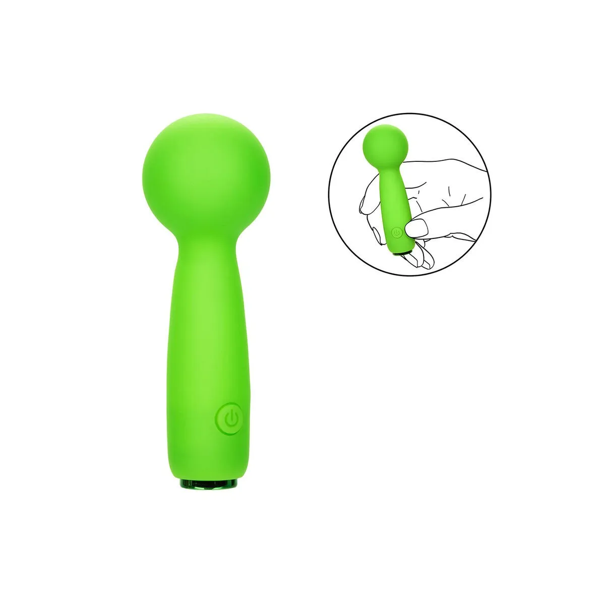 Neon Vibes The Bubbly Vibe Mini-Massager 10 Vibrationen Grün von Calexotics | Fesselliebe.de